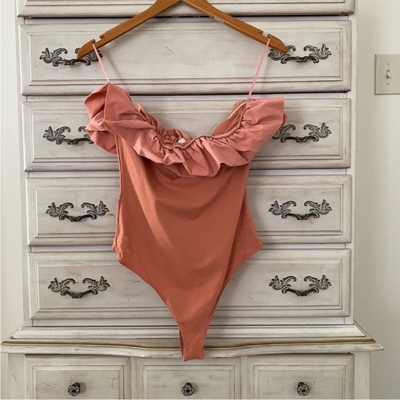 Vici Tops - Vici Ruffle Strapless Bodysuit